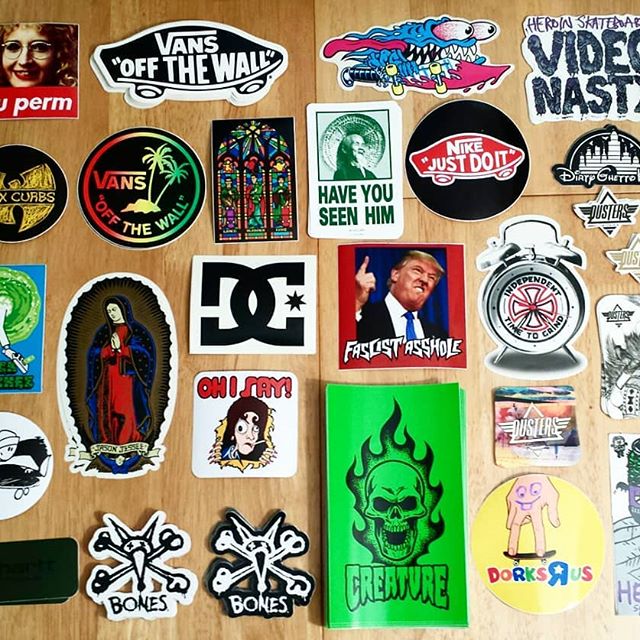 A bunch of Stickers back in stock from Santa Cruz, Powell, Vans and more...