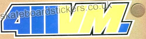 411 Video Magazine Skateboard Sticker