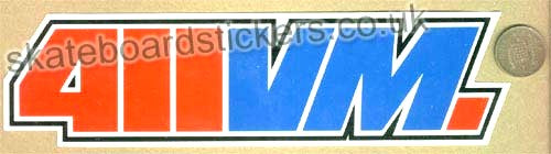411 Video Magazine Skateboard Sticker