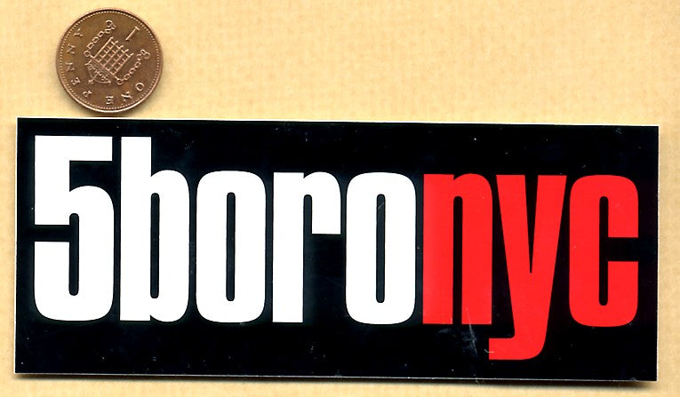 5boro NYC Skateboard Sticker