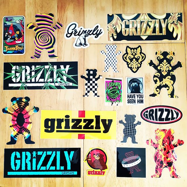 New Stickers in from Grizzly Griptape and Thank You Skateboards