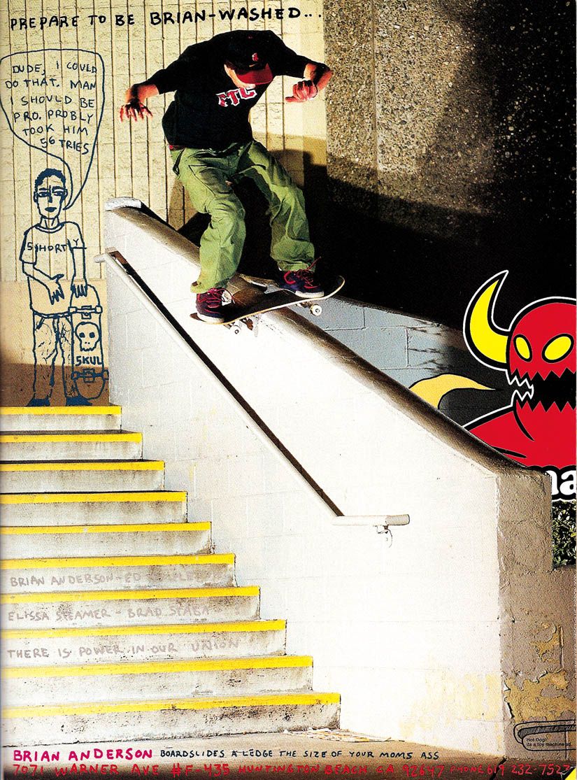 About Brian Anderson - Pro Skateboarder Profile, Biography and History