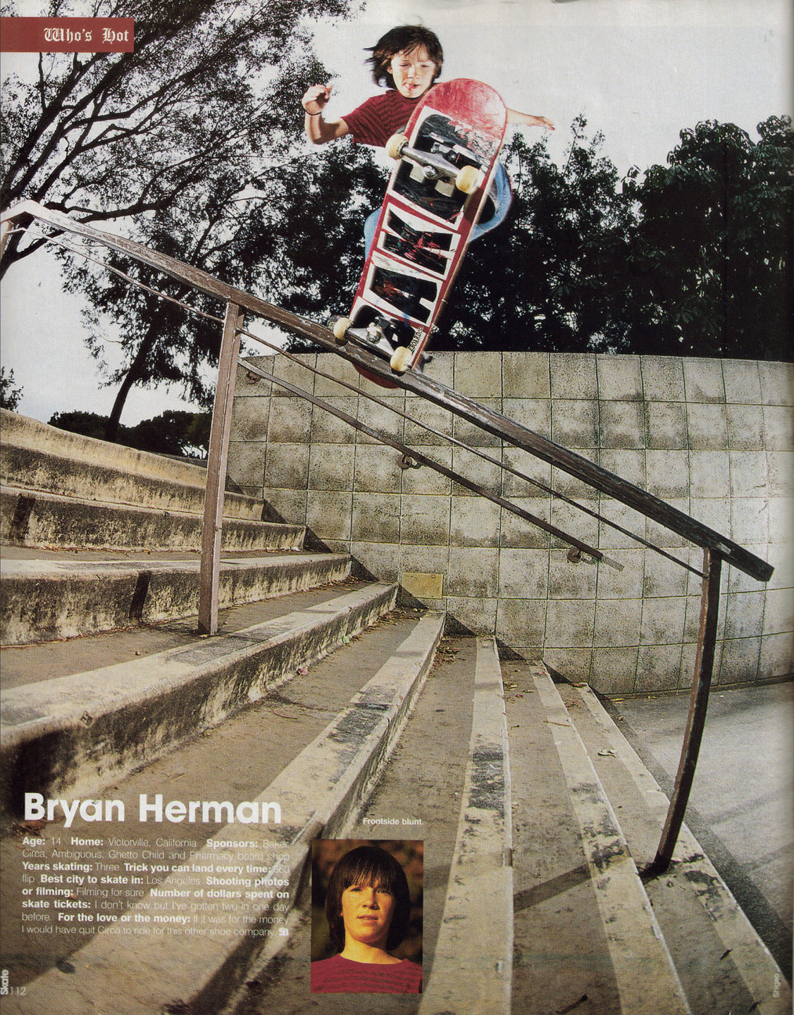 About Bryan Herman - Pro Skateboarder Profile, Biography and History