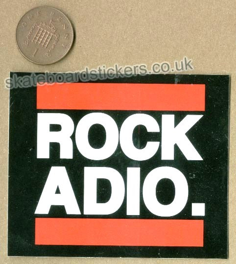 Adio - Rock Adio Skateboard Sticker