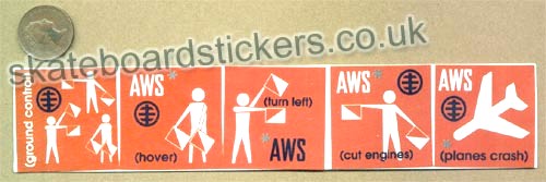 Alien Workshop - Ground Control Skateboard Sticker