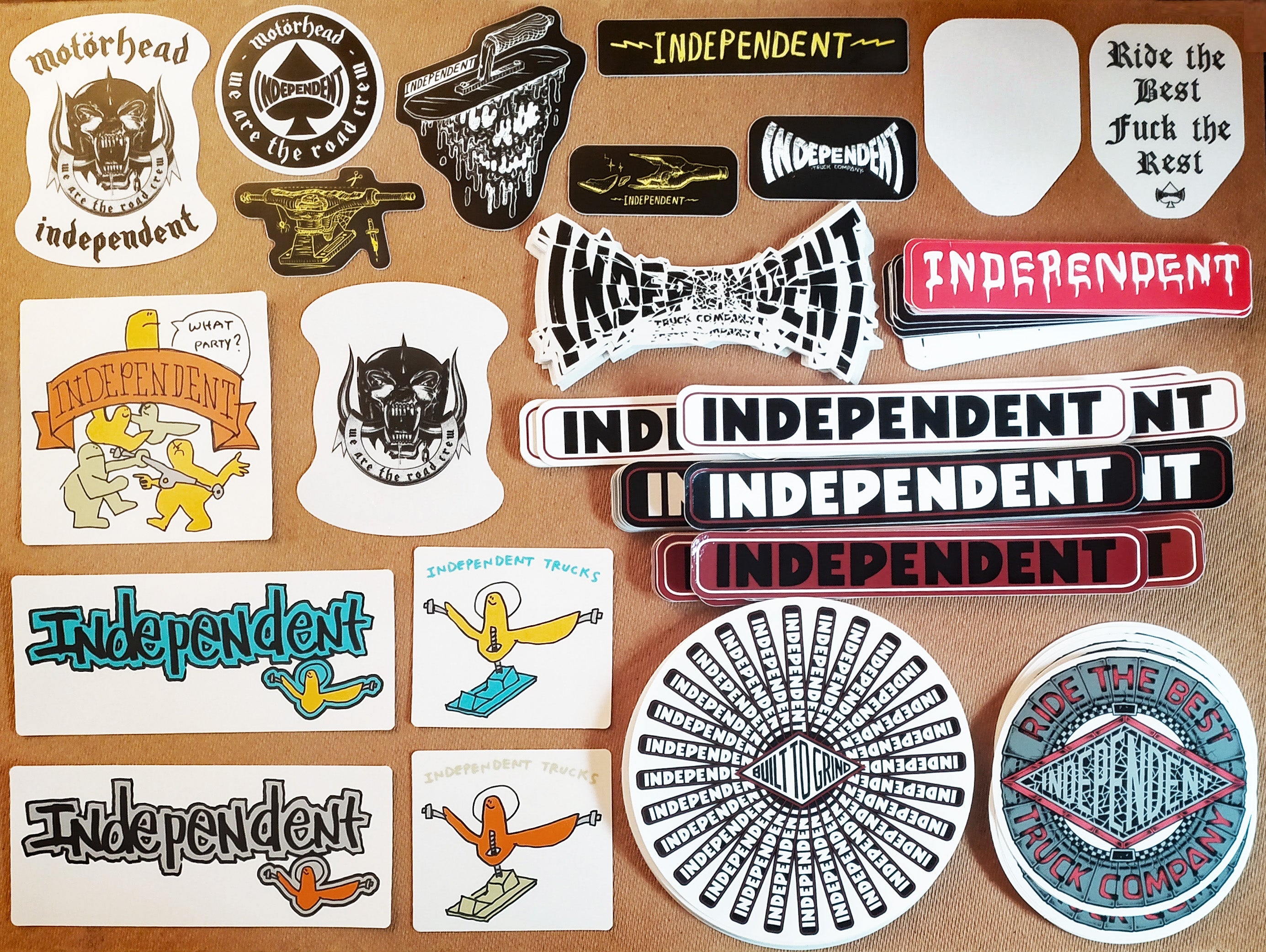 Brand New Sticker Collabs from INDEPENDENT X Motorhead X Krooked X Bratrud