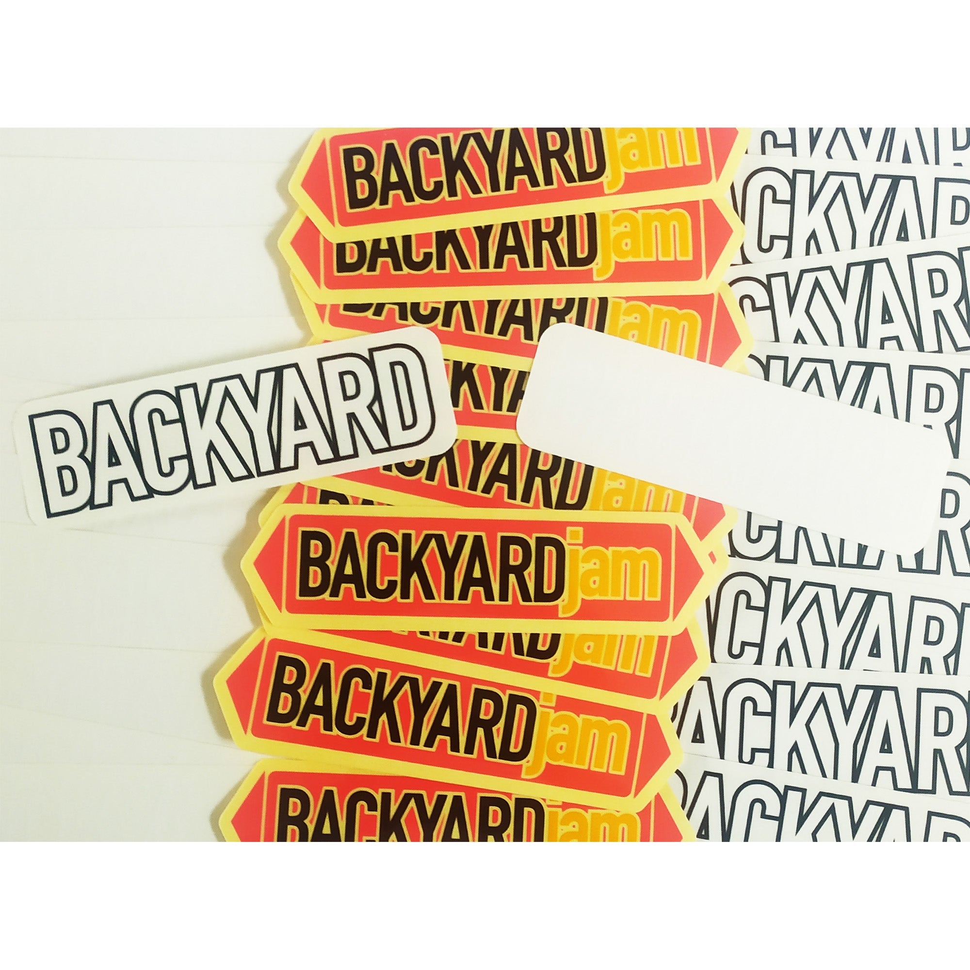 Backyard Jam BMX Stickers just added!!