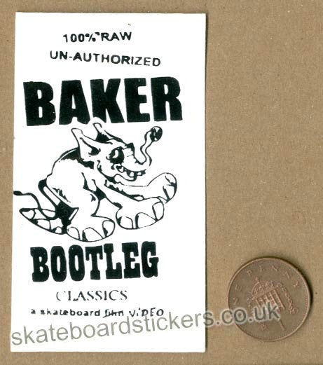 Baker - Baker Bootleg Video Skateboard Sticker