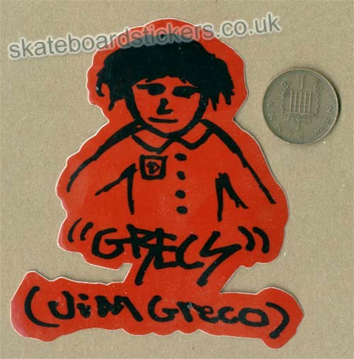 Baker - "Grecs" (Jim Greco) Skateboard Sticker