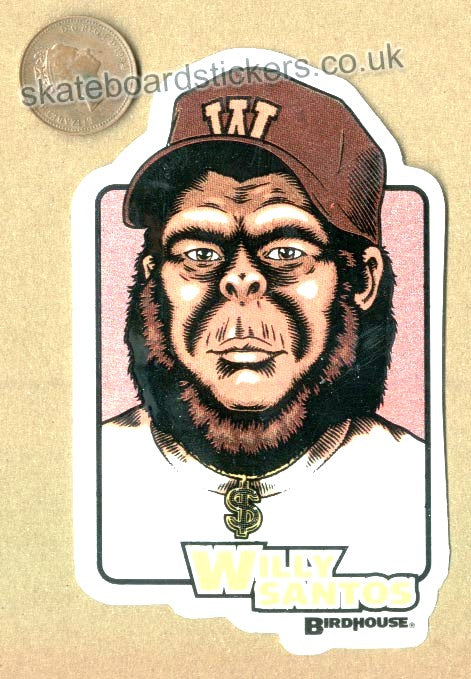 Birdhouse - Willy Santos Skateboard Sticker