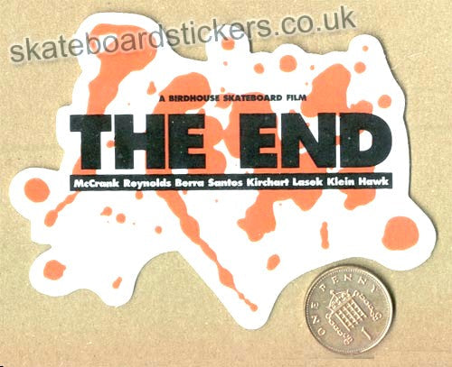 Birdhouse - The End Video Skateboard Sticker