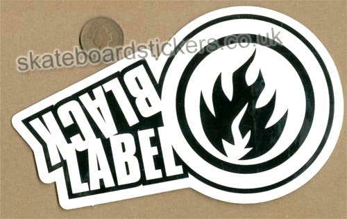 Black Label Skateboard Sticker