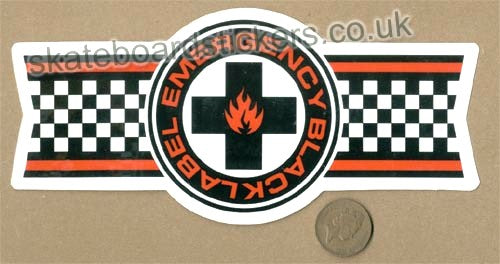 Black Label - Emergency Skateboard Sticker