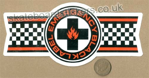 Black Label - Emergency Skateboard Sticker