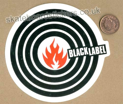 Black Label Skateboard Sticker
