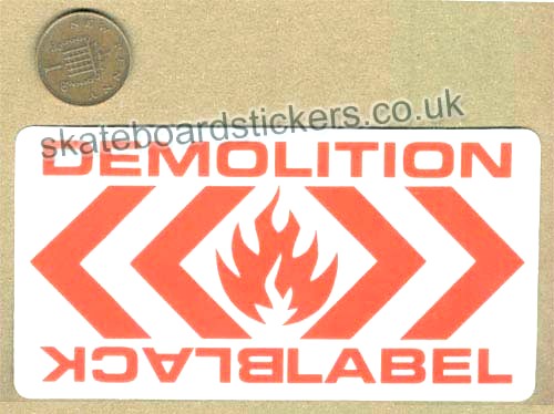 Black Label - Demolition Skateboard Sticker