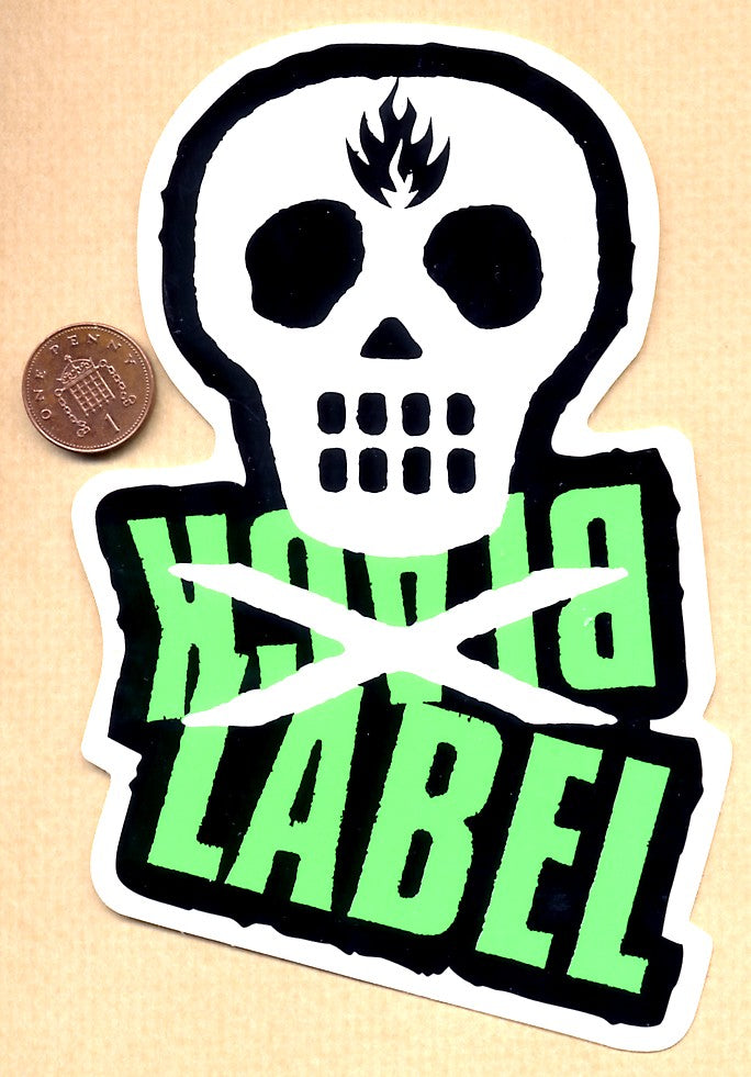 Black Label Skateboard Sticker