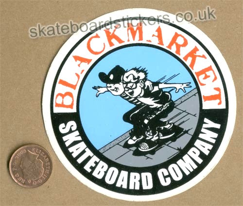 Black Market Skateboard Company Sticker