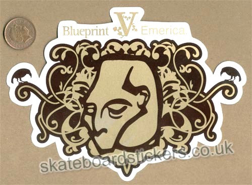Blueprint V Emerica Skateboard Sticker