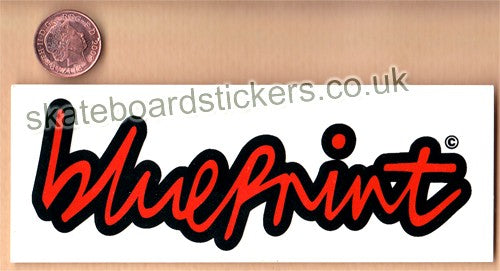 Blueprint Skateboard Sticker