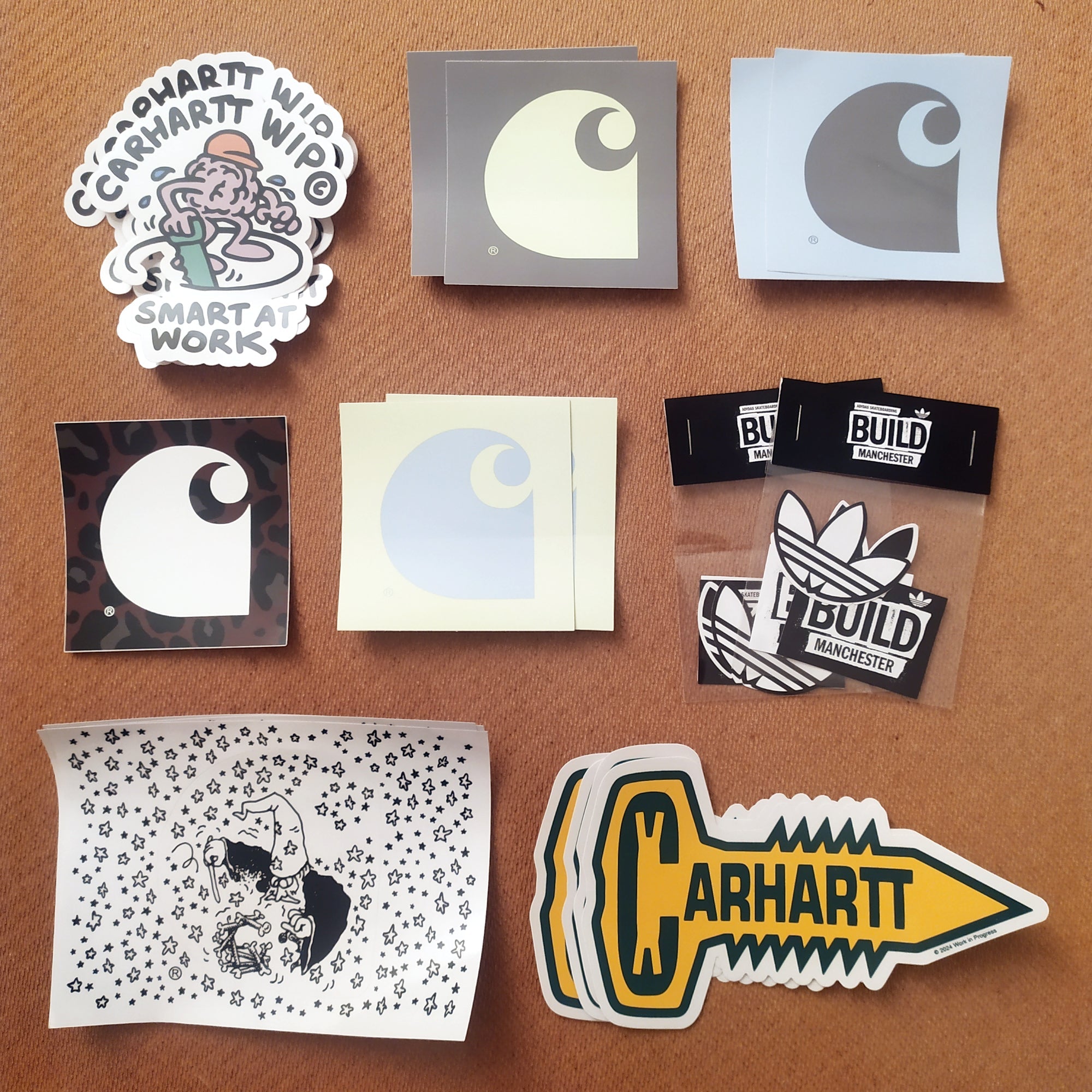 Cahartt & Adidas Skateboarding Stickers Just Added!