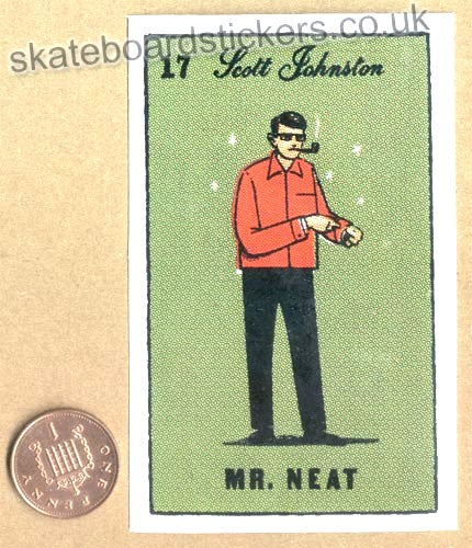 Chocolate Skateboards - Scott Johnston / Mr. Neat Skateboard Sticker