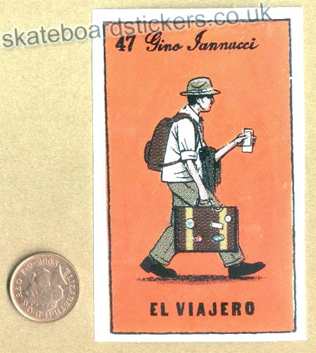 Chocolate Skateboards - Gino Lannucci / El Viajero Skateboard Sticker