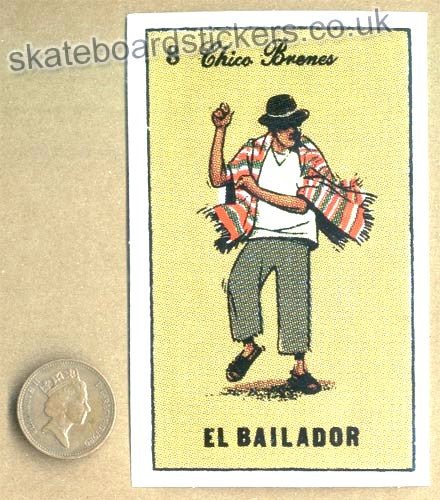 Chocolate Skateboards - Chico Brenes / El Bailador Skateboard Sticker
