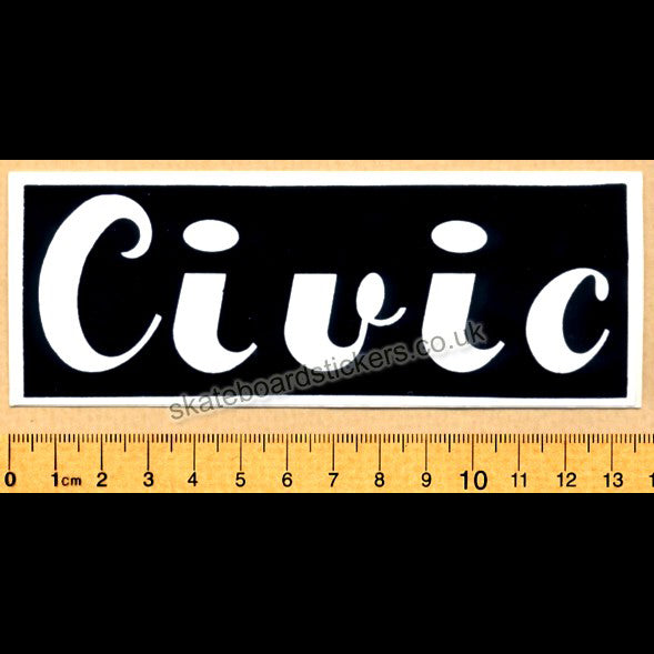 Civic Skateboard Sticker