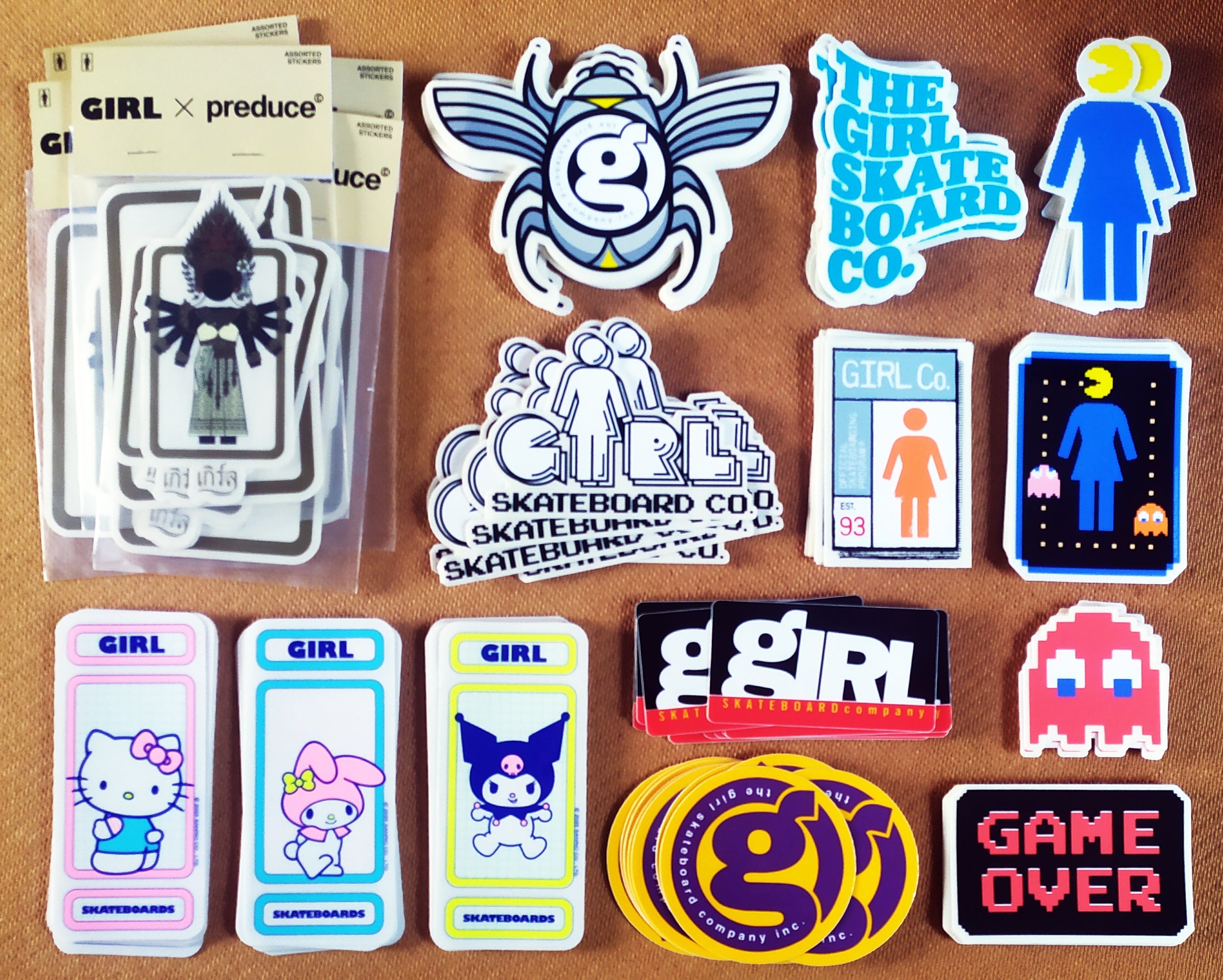 Brand New Stickers &amp; Packs from Girl Skateboards!!