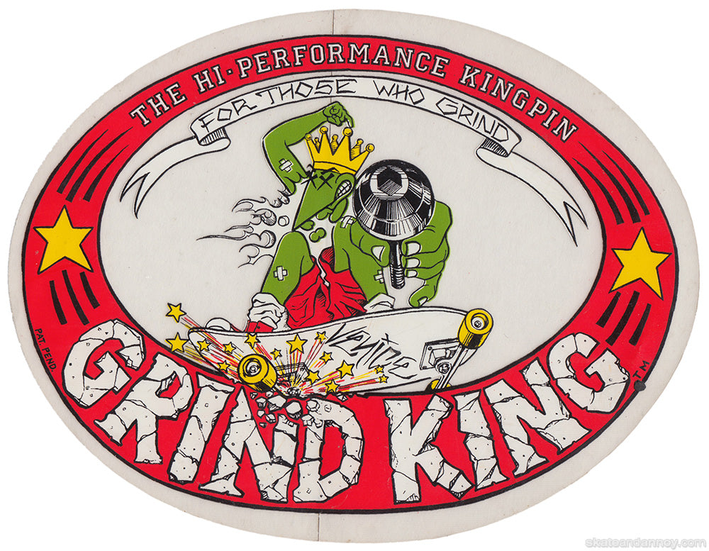Grapp King Sticker About Grind King Trucks