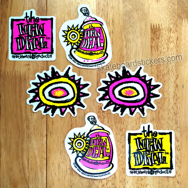 Official New Deal Reissue Skateboard Stickers New In