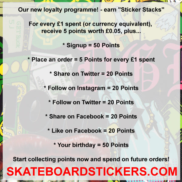 Our new loyalty programme! - earn "Sticker Stacks"