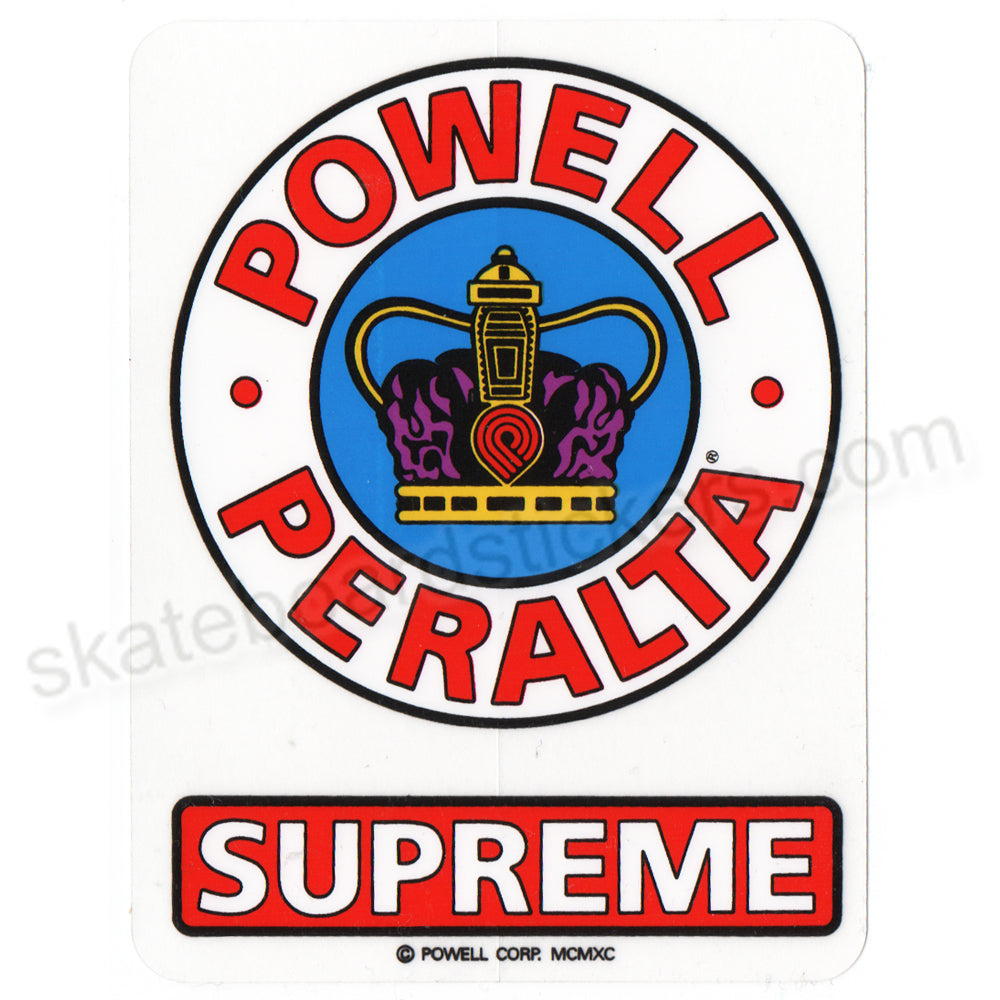 Powell Peralta Supreme Skateboard Stickers Back In