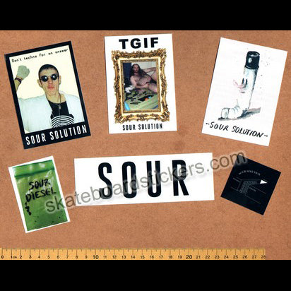 Rad Skate Stickers from Sour Solution New In! | SkateboardStickers.com