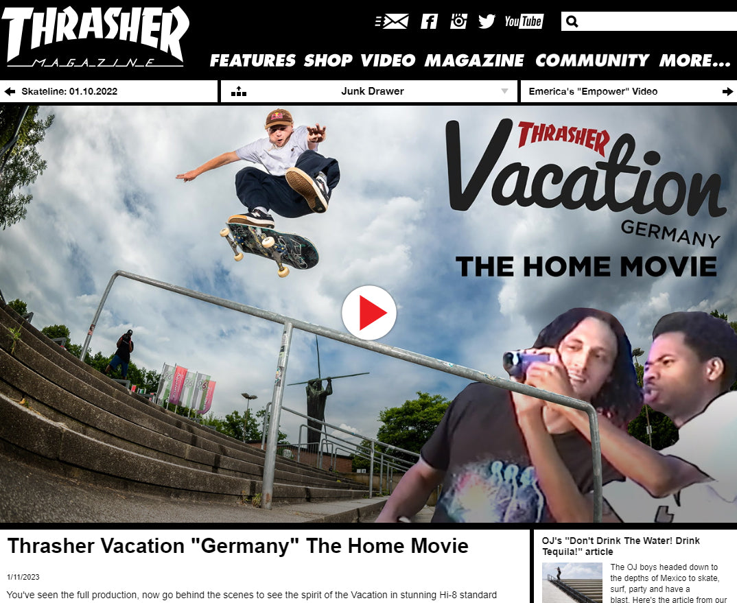 Thrasher Vacation "Germany" The Home Movie