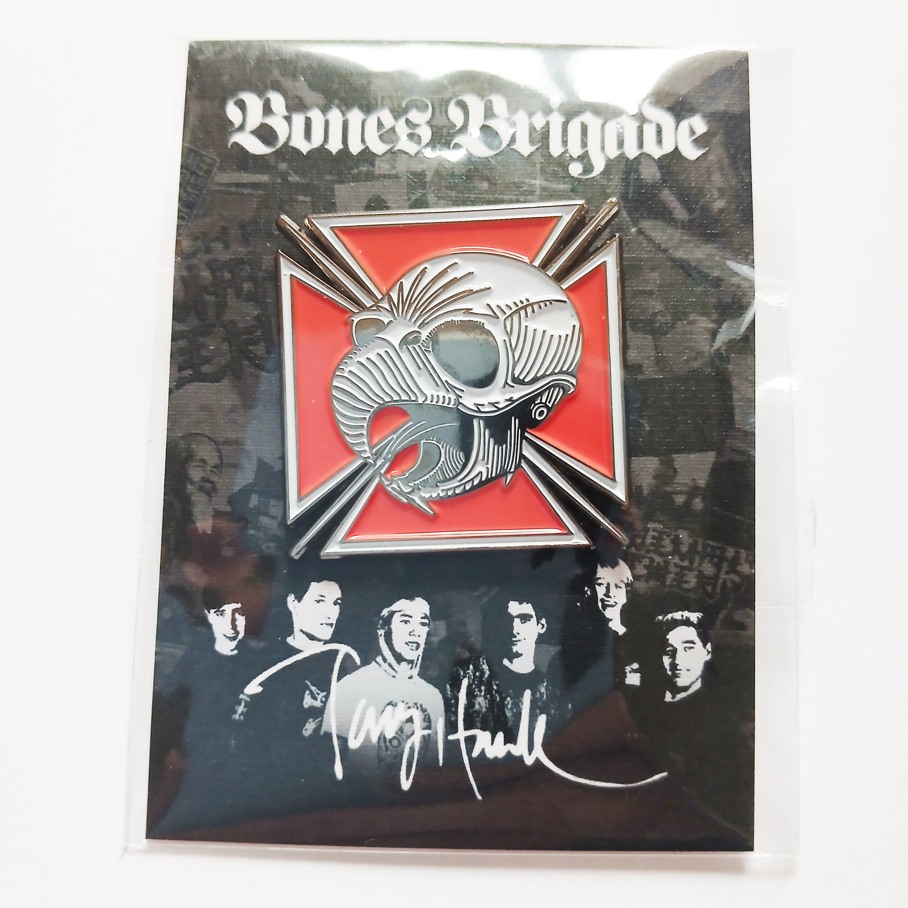 Powell Peralta, Bones Brigade Tony Hawk Lapel Pin - SkateboardStickers.com