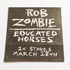 Rob Zombie - Educated Horses Music Sticker - SkateboardStickers.com