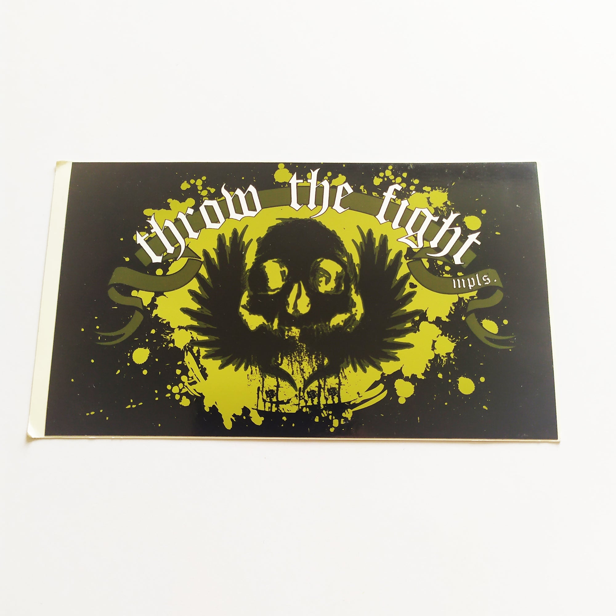Throw The Fight - The Fire Within Music Sticker - SkateboardStickers.com