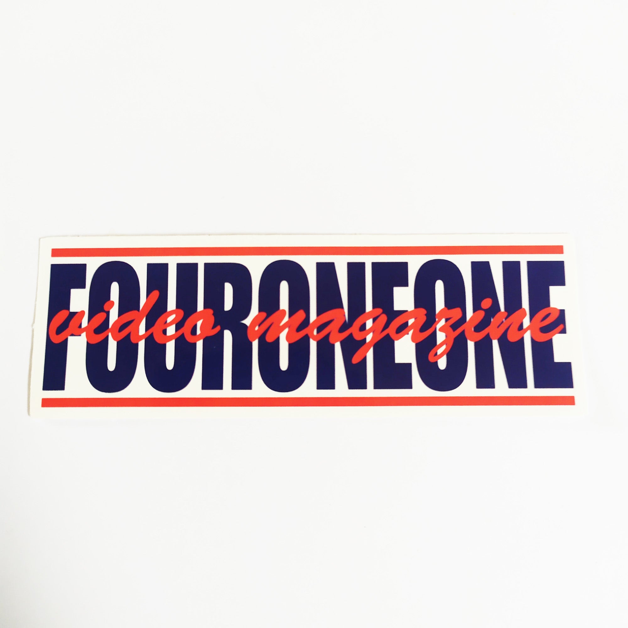 411 Skateboard Video Magazine Sticker