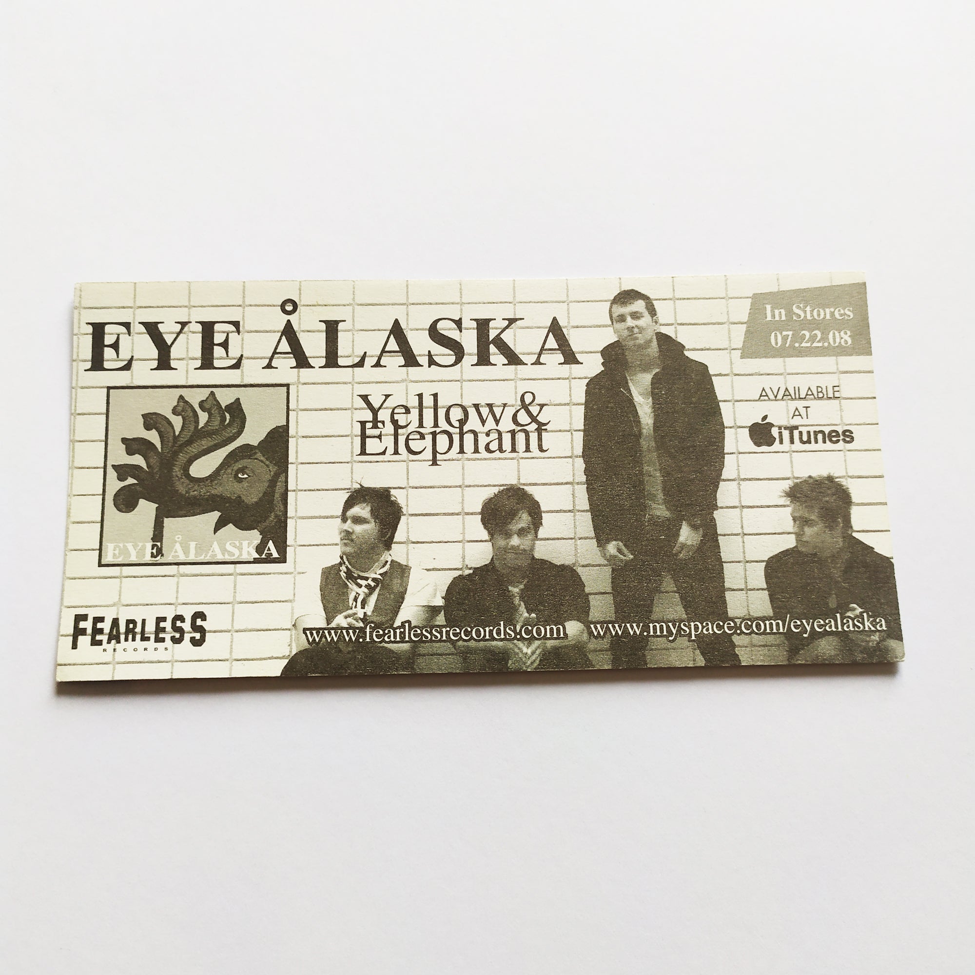 Eye Of Alaska - Yellow & Elephant Music Sticker - SkateboardStickers.com