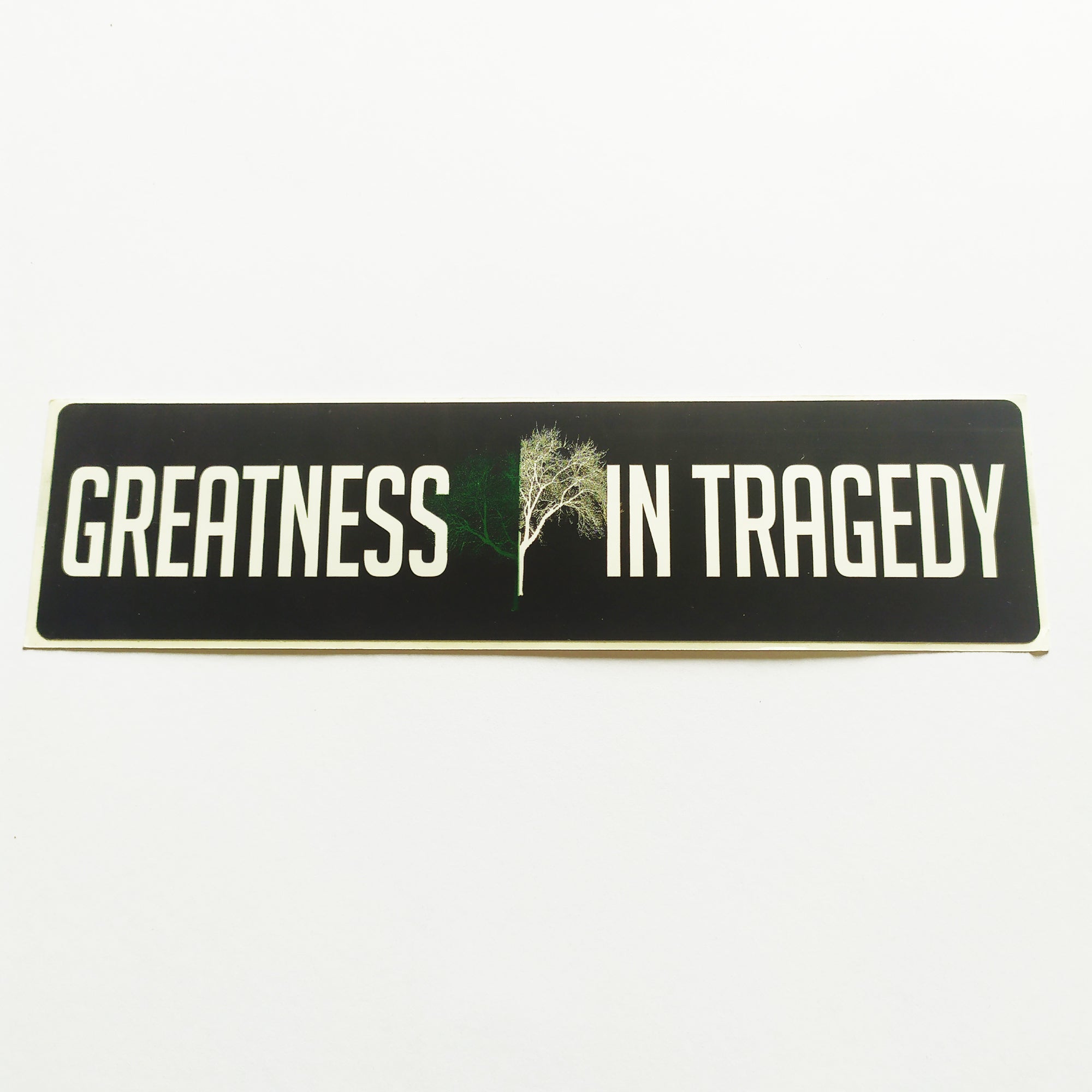 Greatness In Tragedy Music Sticker - SkateboardStickers.com