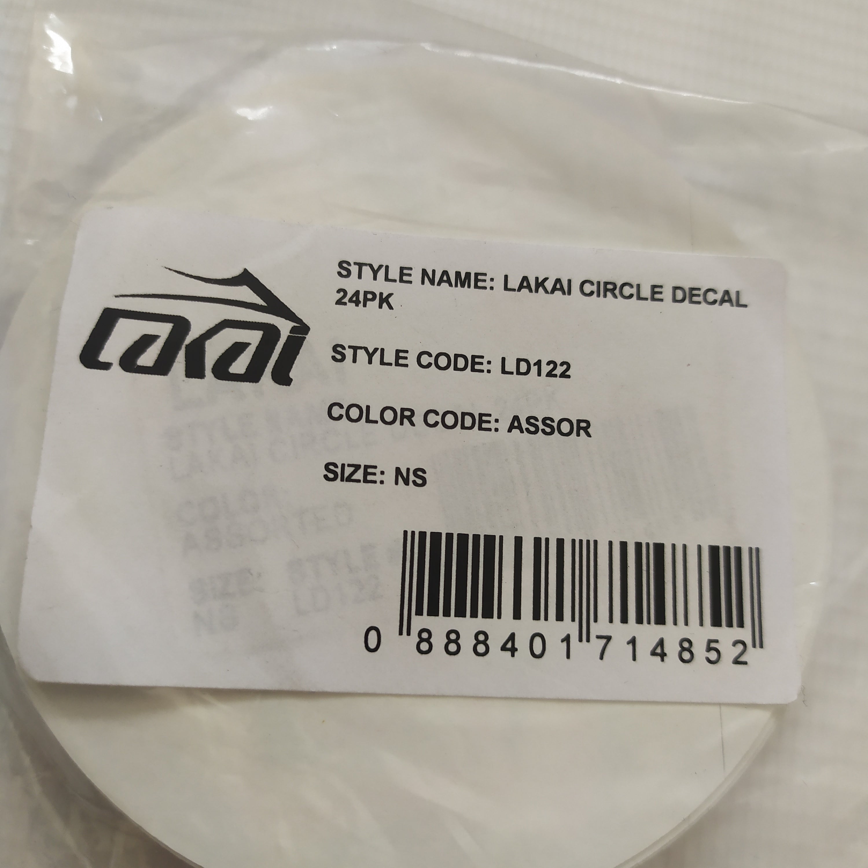 Lakai Assorted Cicles Sticker Pack - 24 Stickers - Sealed