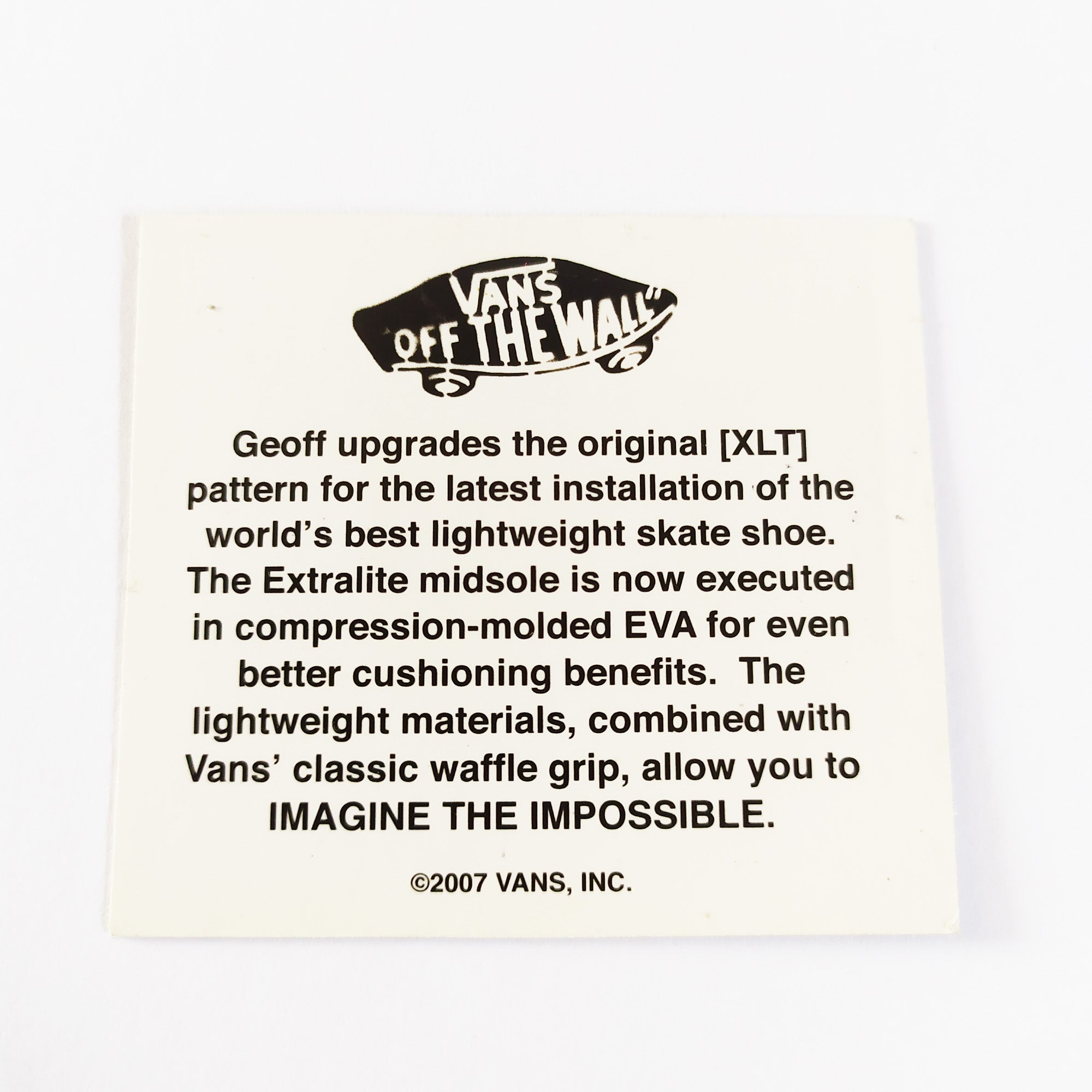 Vans "Rowley XLT Elite" Skateboard Sticker - SkateboardStickers.com