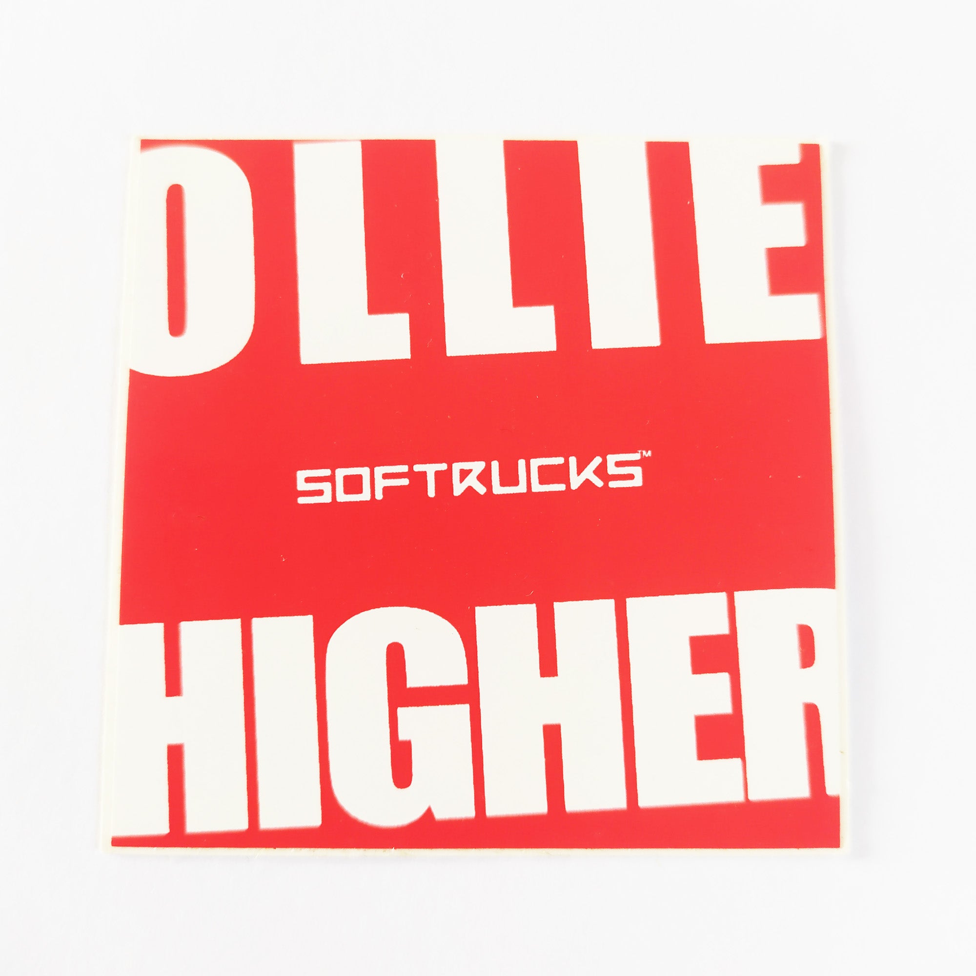 Softrucks "Ollie Higher" Skateboard Sticker - SkateboardStickers.com