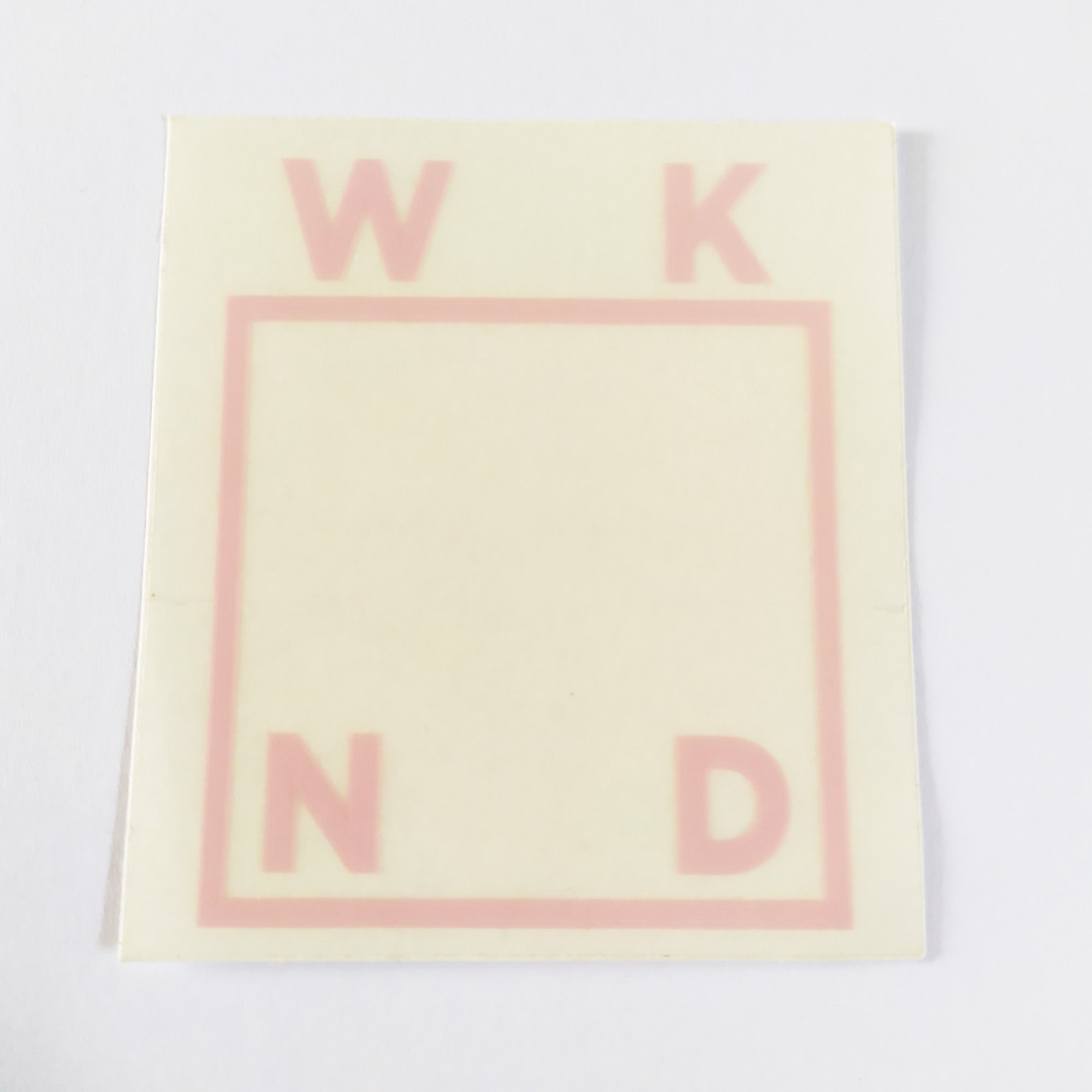 WKND Skateboard Sticker - SkateboardStickers.com