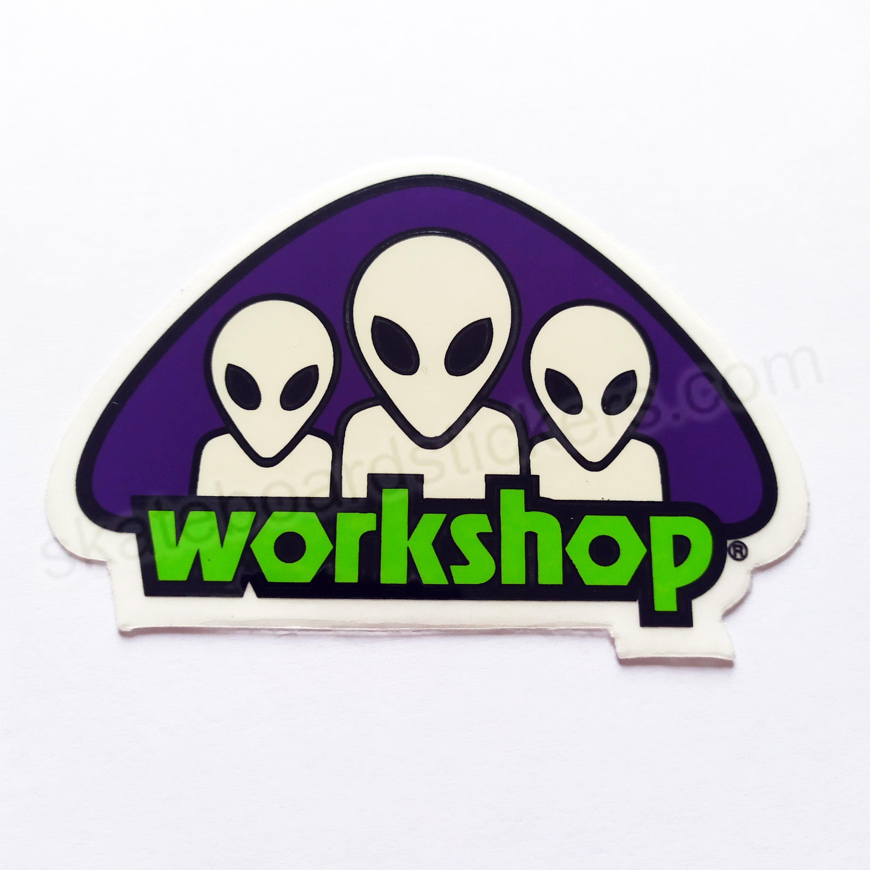Alien Workshop Skateboard Sticker - Triad - 8.5cm across approx - SkateboardStickers.com