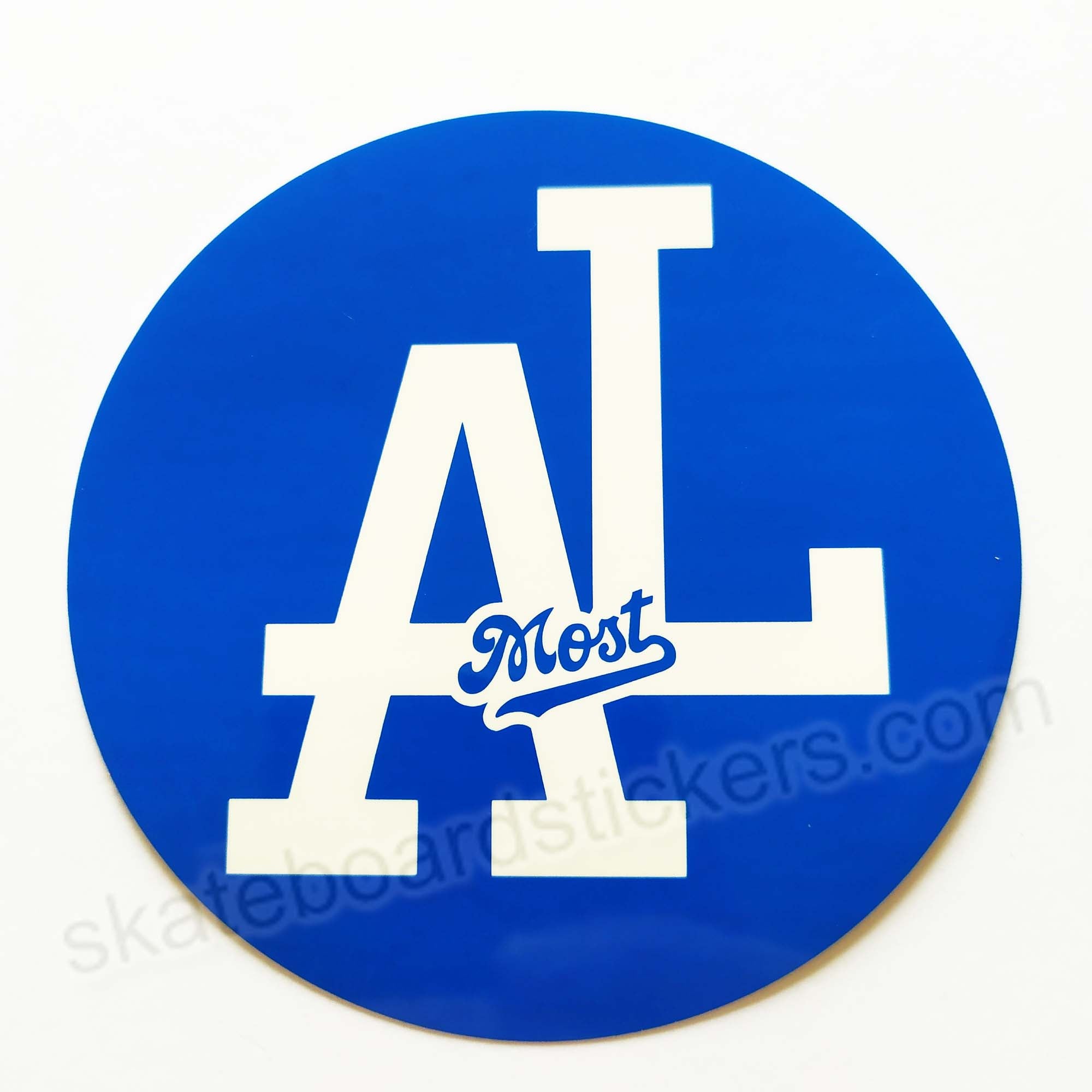 Almost Skateboards "AL Most" Skateboard Sticker - SkateboardStickers.com