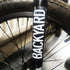 Backyard Jam BMX Sticker / Decal - black outline logo - SkateboardStickers.com