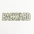 Backyard Jam BMX Sticker / Decal - black outline logo - SkateboardStickers.com